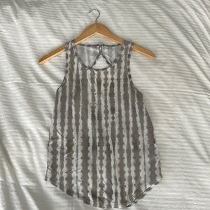 Athleta tank top. Size XS. Greyish and white “stripes”.